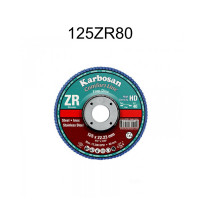 Karbosan lamellás INOX tárcsa - 125ZR80