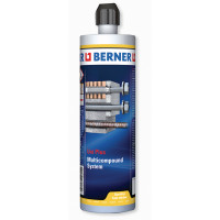 Berner MCS Uni Plus kétkomponensű szürke rögzítőhabarcs - 410 ml